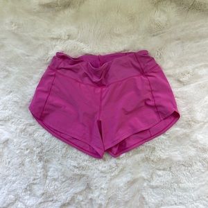 RARE lululemon Pink Speed Up Shorts